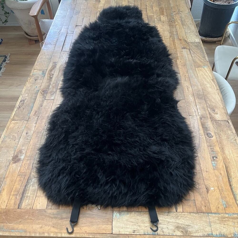 Genuine Sheepskin Fur Car Front Seat Cover Winter Warm